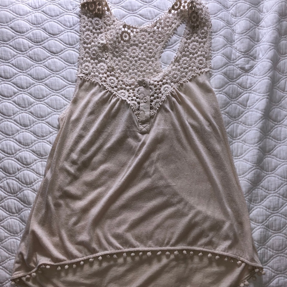 Cream Tank Top